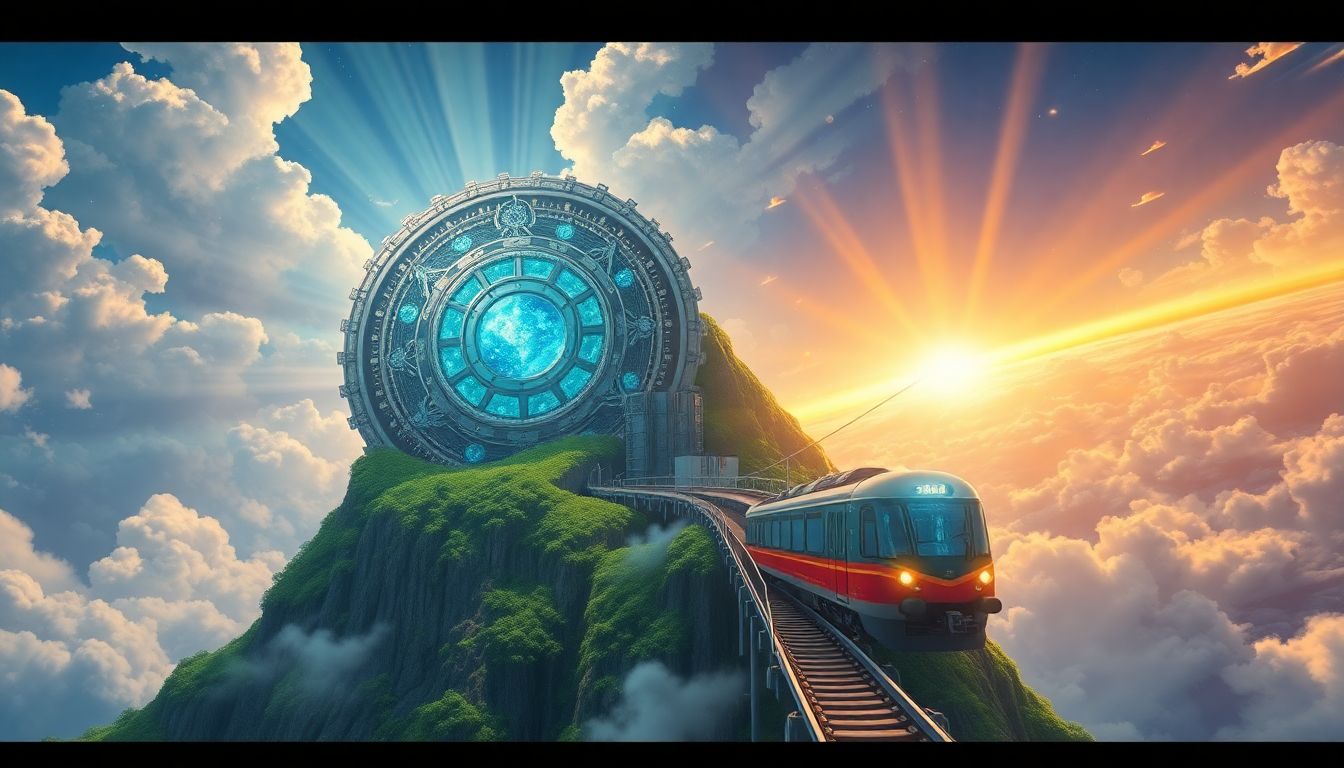 추론 인프라 대전환을 선도하는 차세대 하드웨어 시프트와 전력 인프라의 웅장한 변화를 상징하는 지브리 스타일의 시네마틱 이미지