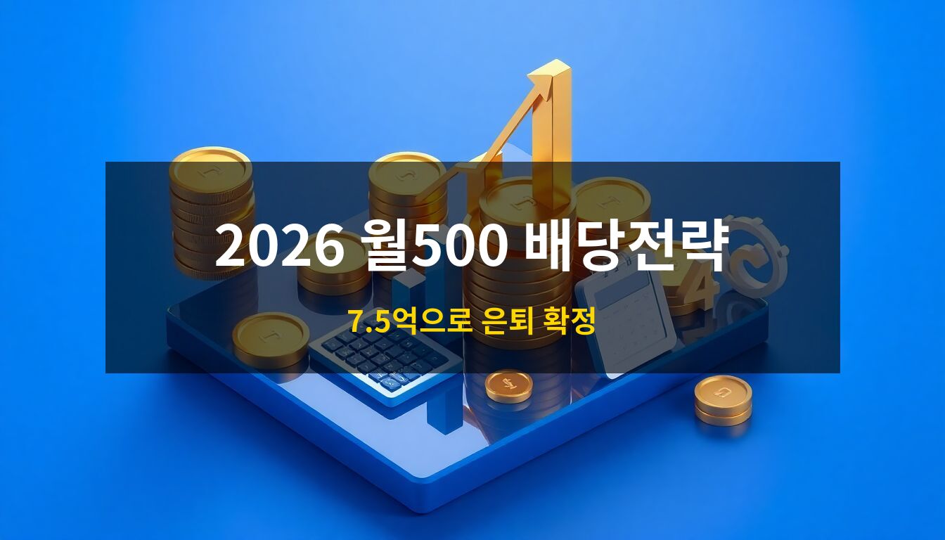 월배당500만원포트폴리오: 황금빛 동전 더미와 상승하는 3D 막대그래프, 세련된 금융 아이콘들이 조화를 이루어 자산 증식과 경제적 자유를 상징하는 고급스러운 3D 아이소메트릭 일러스트