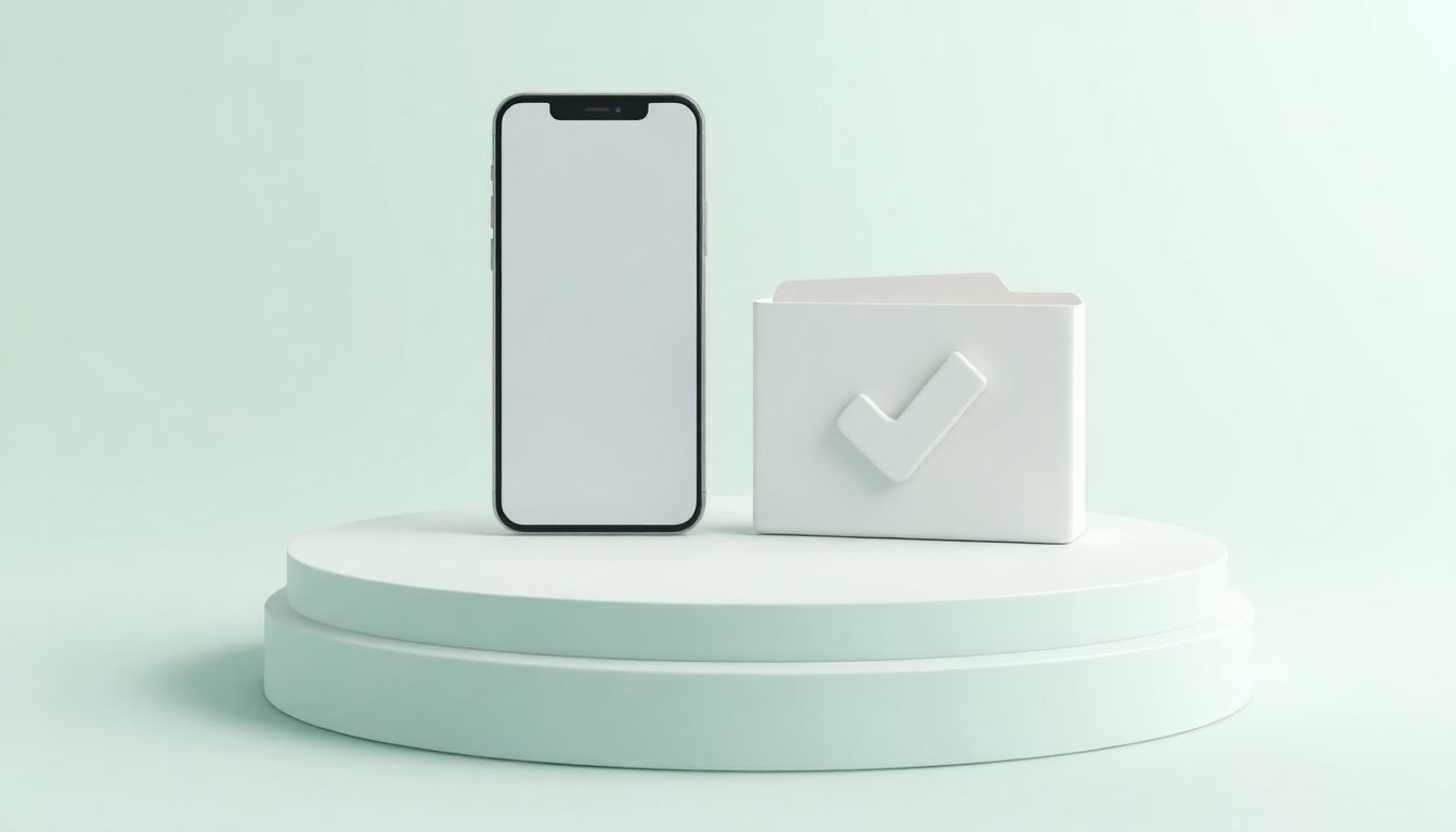 [2026년소상공인새출발기금 신청방법] 온라인 플랫폼을 활용한 서류 제출 및 반려 없는 지원 절차 - 스마트폰과 체크 표시된 서류가 놓인 플랫폼