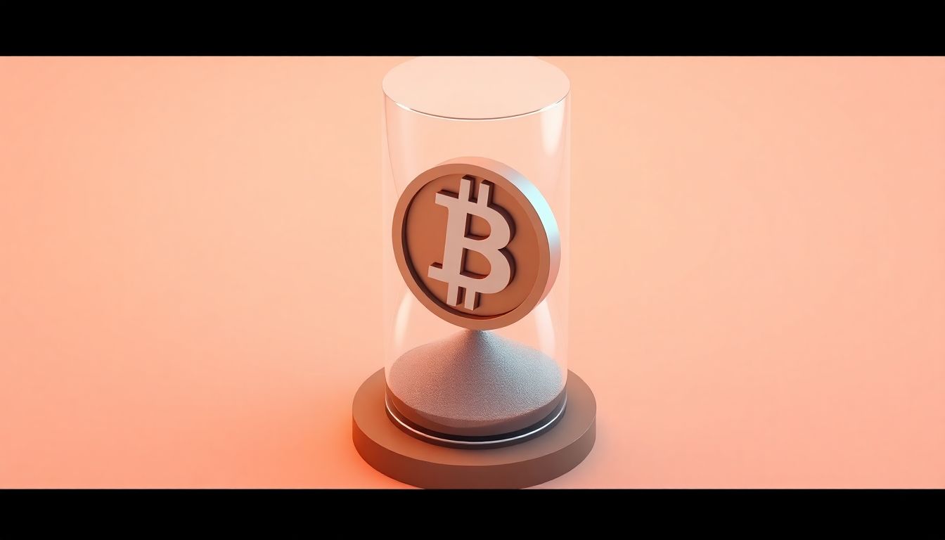 [2026 비트코인 세금] 비과세 혜택이 종료되는 골든타임과 과세 전환 시점의 차이 - 비트코인이 담긴 유리 모래시계 상황