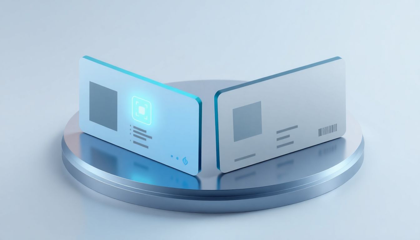 [운전면허증 종류 선택] IC 모바일 운전면허증과 일반 면허증의 기능적 차이 비교 - 두 종류의 면허증 카드가 나란히 놓인 모습