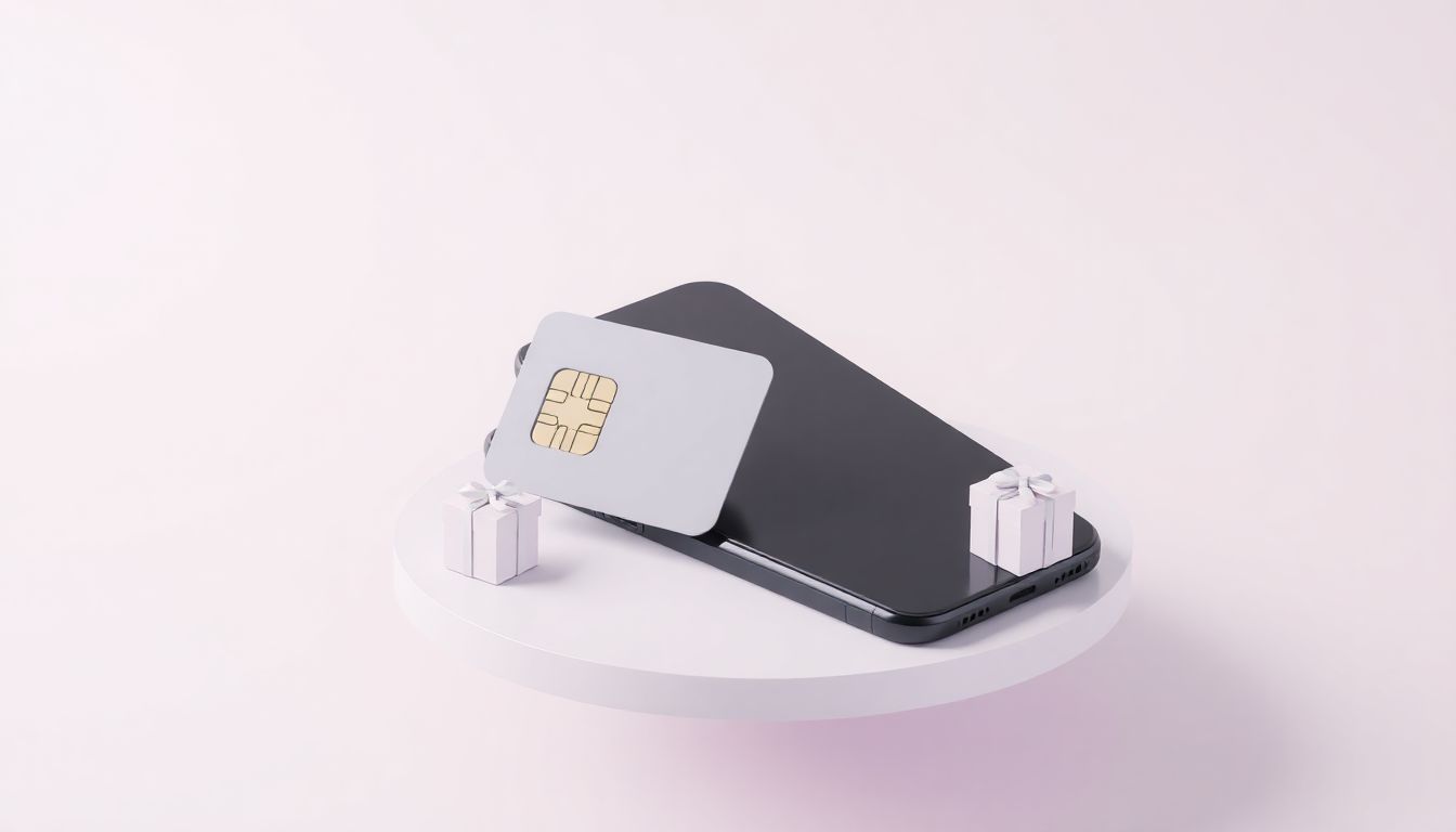 [2026 알뜰폰 무제한] 유심 칩을 이용한 스마트폰 셀프 개통 절차와 추가 혜택 - 스마트폰과 유심 그리고 선물 상자