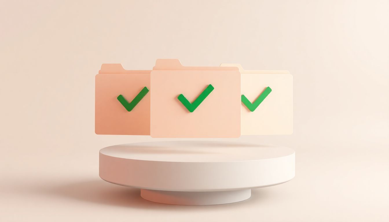 [국민연금 신청 가이드] 신청 전 반려 방지를 위한 필수 체크리스트 및 자격 요건 검토 - 체크표시가 된 문서함이 떠 있는 상황