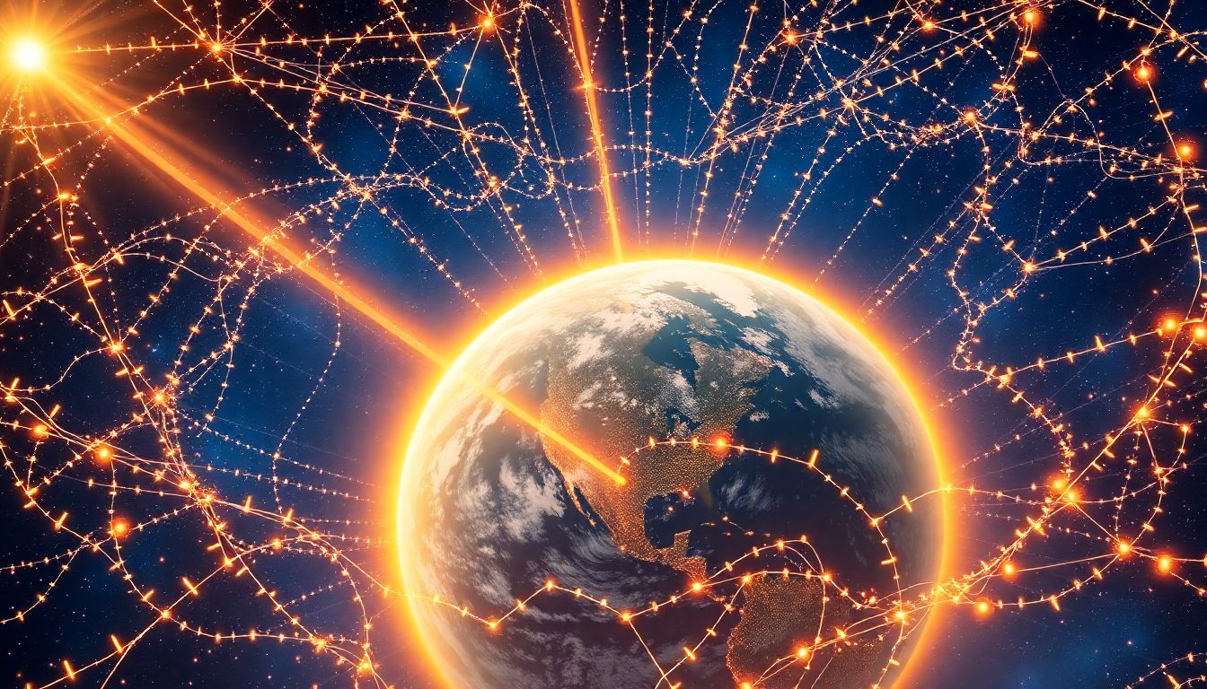 초공간 위성 통신 기술을 기반으로 6G 시대의 우주 데이터 패권을 선점하기 위한 국가 간 기술 표준화 경쟁과 미래 통신 네트워크의 웅장한 모습