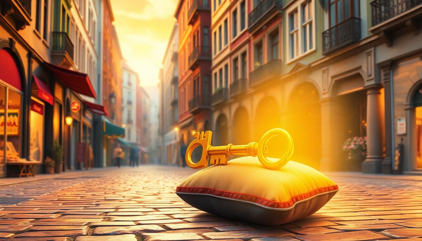 괴리율과 추적오차 : 금융 민주화의 문을 연 ETF의 탄생과 시장 가격의 이중 구조를 상징하는 황금 열쇠 일러스트