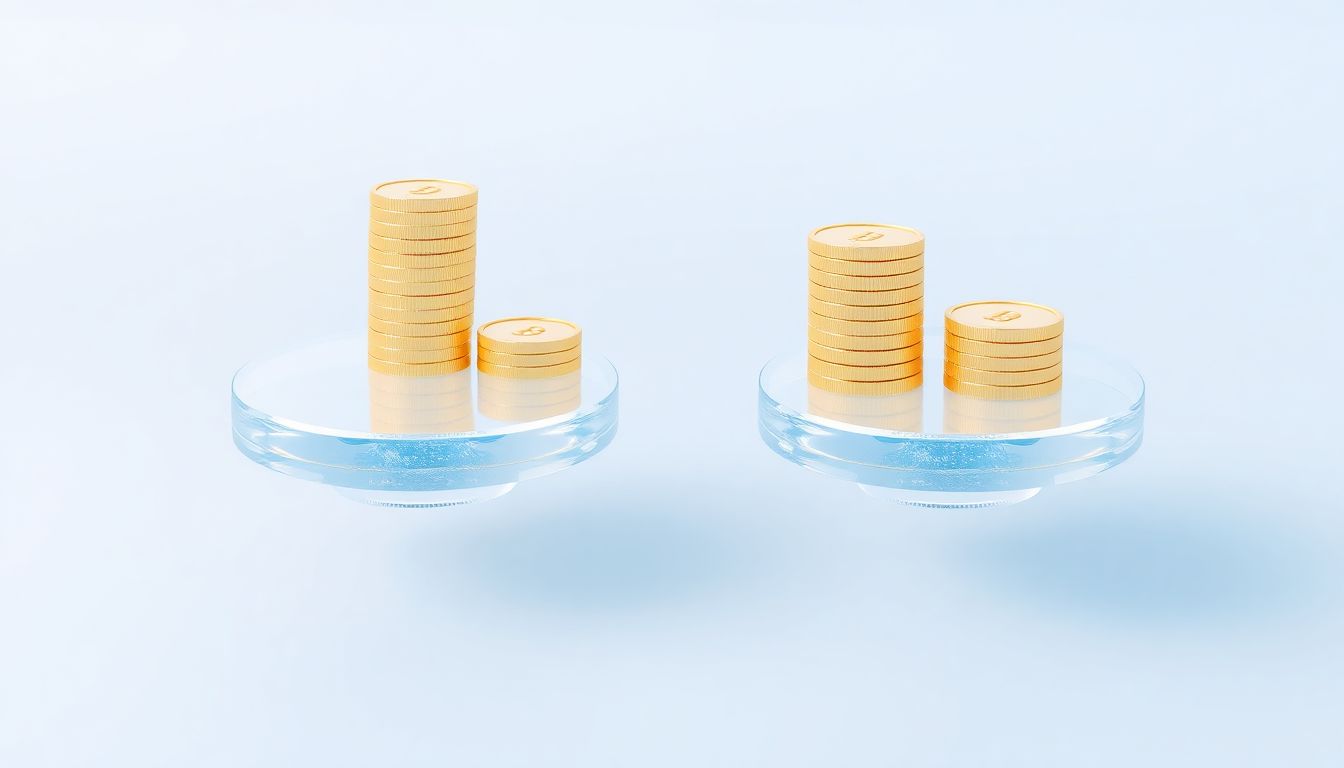 [주택청약 소득공제 한도] 연간 납입액 240만 원과 300만 원에 따른 연말정산 환급 혜택 차이 비교 - 두 개의 동전 더미