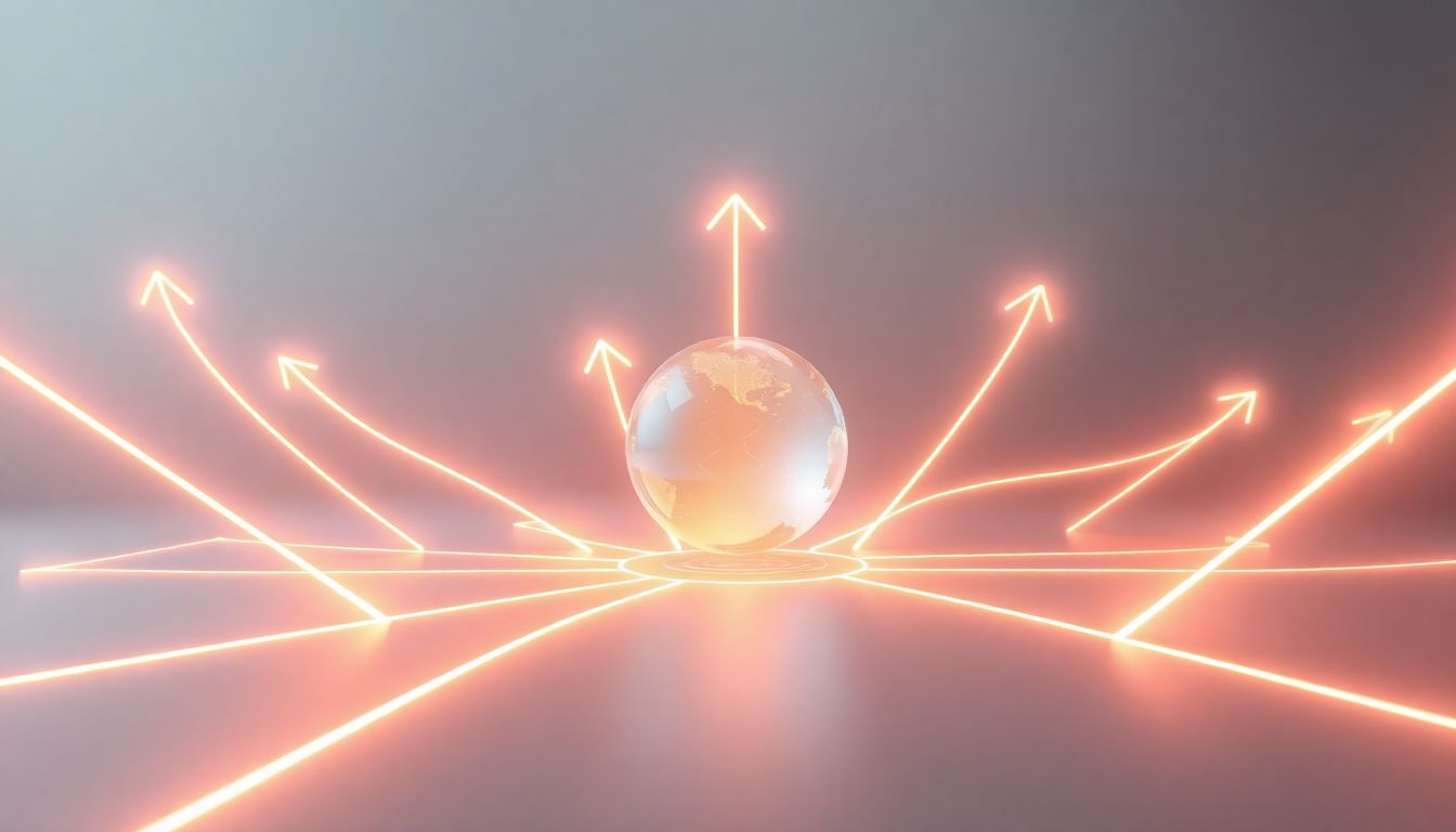 [코레일기차지연배상금] 보상 절차 마무리 및 자주 묻는 질문 해결 - 밝게 빛나는 구체와 상승하는 곡선