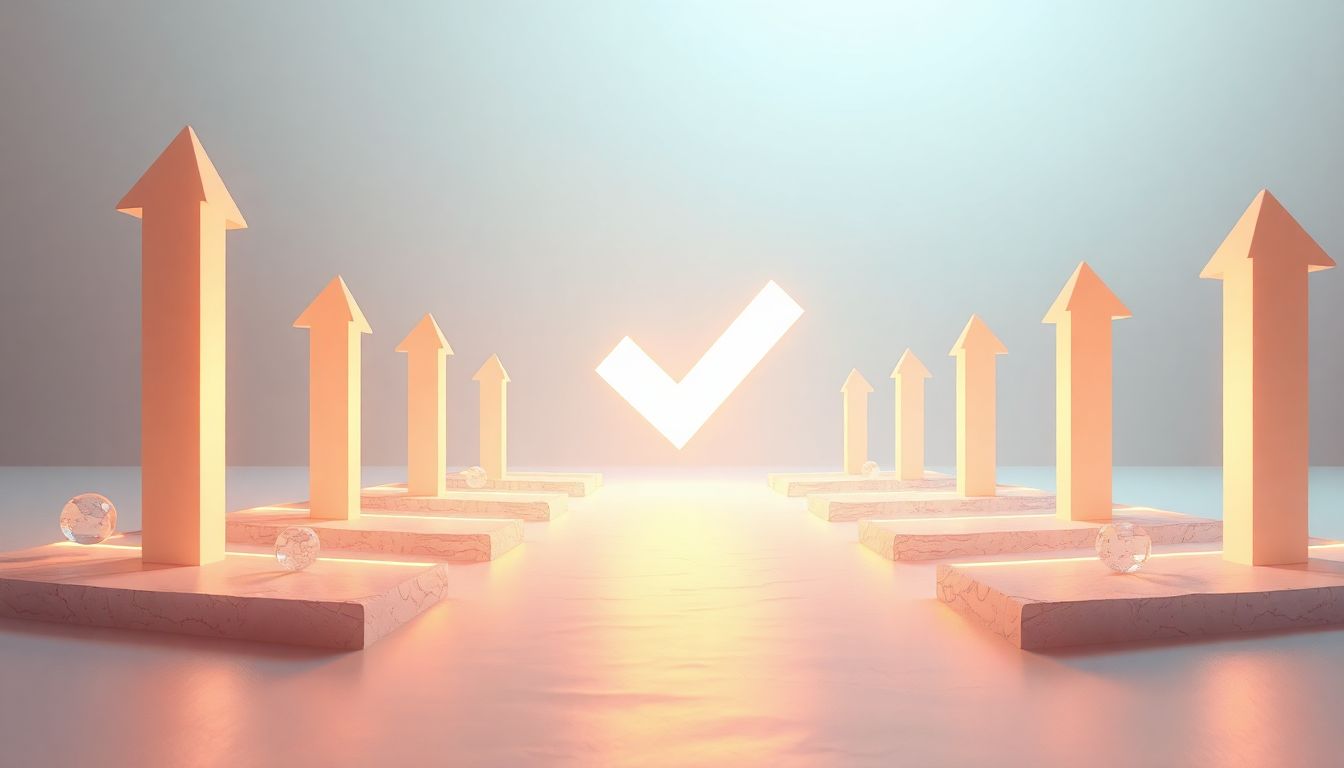 [2026스마트패스오류해결] 공항 도착 전 완료해야 할 최종 체크리스트와 핵심 FAQ 가이드 - 체크표시와 상승하는 화살표