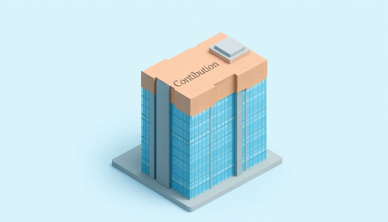 [2026 역세권 고밀개발] 용적률 상향 혜택 뒤에 숨은 공공기여 및 기부채납 의무 비율 - 고층 빌딩 일부가 분리되는 모습