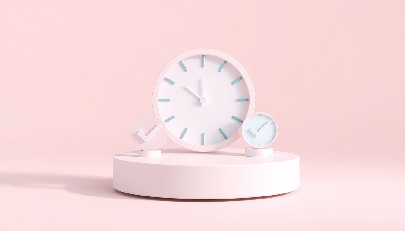 [토스뱅크 마이너스통장 연장 거절] 대출 만기 전 반드시 실행해야 할 3단계 생존 대응 매뉴얼 - 시계와 체크리스트가 놓인 3단 플랫폼