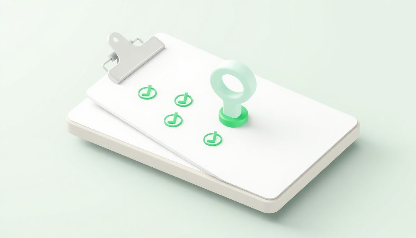 [2026 아이폰 시리 인공지능 개방] 서비스 이용 전 필수 확인 사항 및 주요 궁금증 해결을 위한 체크리스트와 FAQ - 체크표시가 된 게시판과 물음표 오브젝트