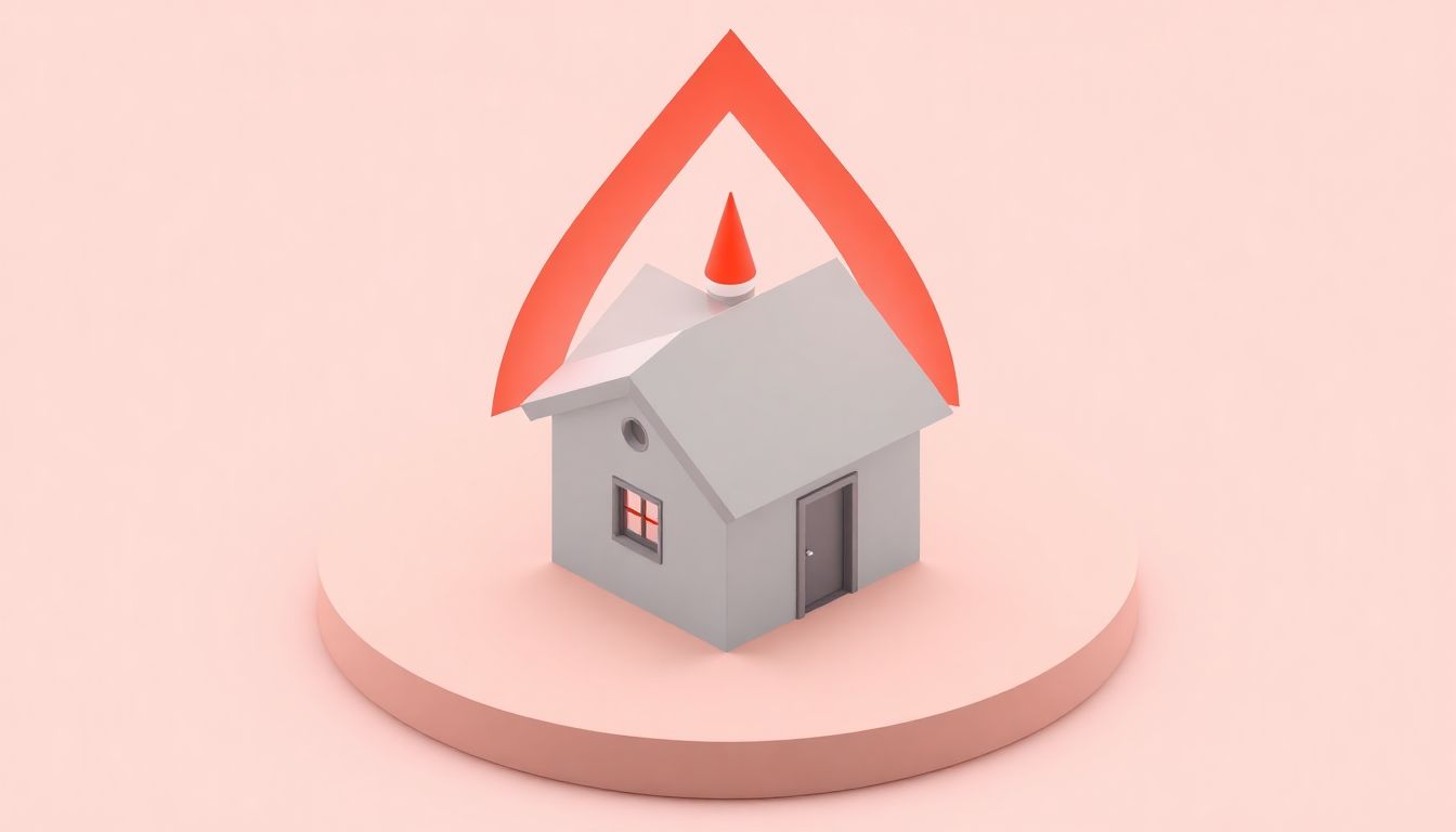 [2026 장기보유특별공제] 1주택자 양도소득세 비과세 요건 강화 및 공제율 축소에 따른 세금 인상 위기 - 경고등이 켜진 집 형태의 모습