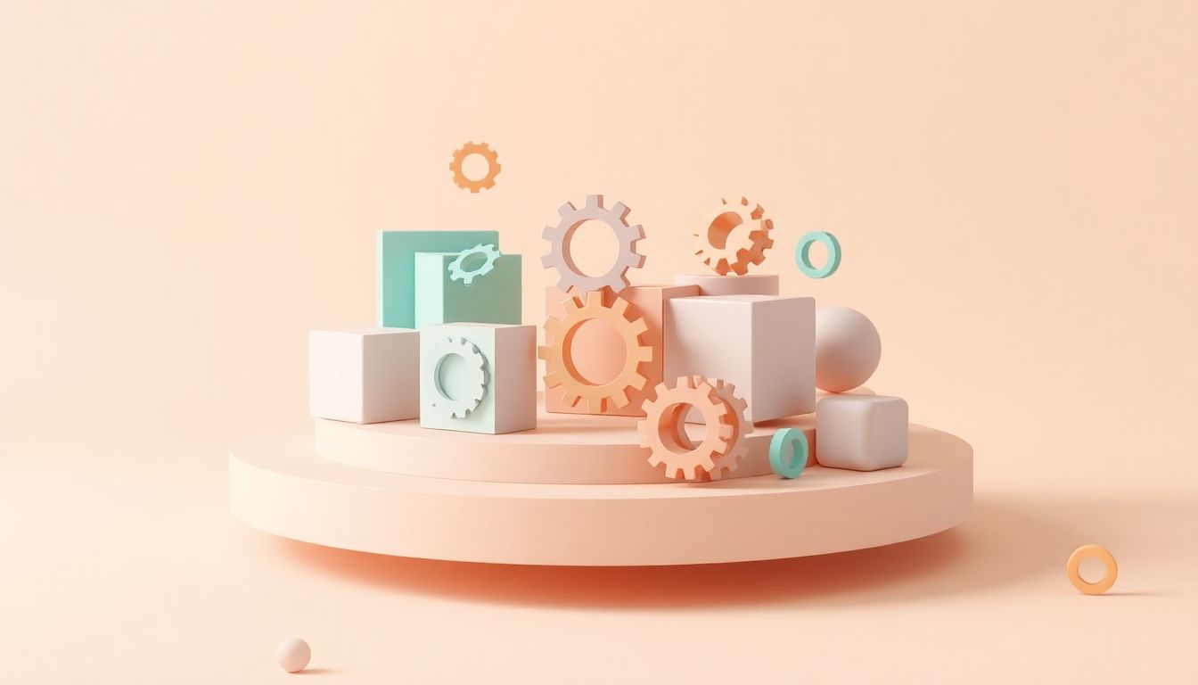 [2026자동차보험료방어] 개인별 상황에 맞춘 최적의 특약 조합 및 보험료 절약 가이드 - 조립되는 기하학적 블록들