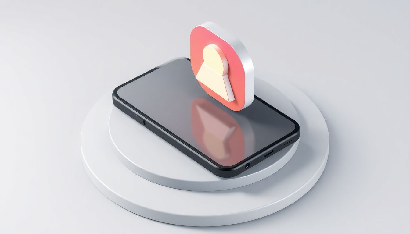 [2026서학개미양도세면제] 증권사 모바일 앱을 통한 세금 혜택 대상 확인 및 실행 절차 - 스마트폰 위에 떠 있는 체크 표시와 알림 아이콘