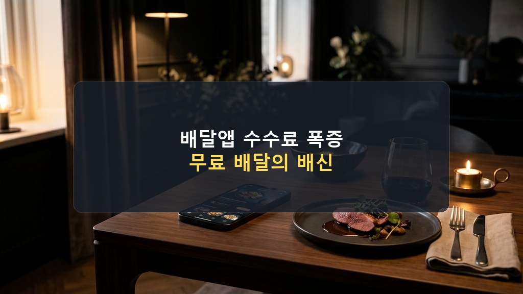 배달앱 수수료 폭증 현상 분석