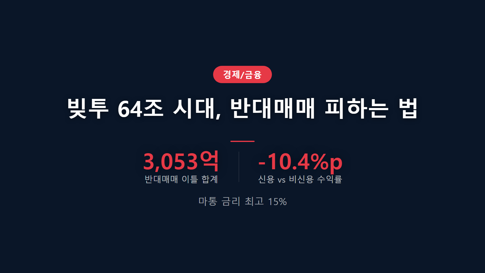 마이너스통장 주식투자 위험 반대매매 손실 — 빚투 잔액 64조 역대 최고, 코스피 8.29% 폭락 국면에서 반대매매 피하는 실전 전략 인포그래픽