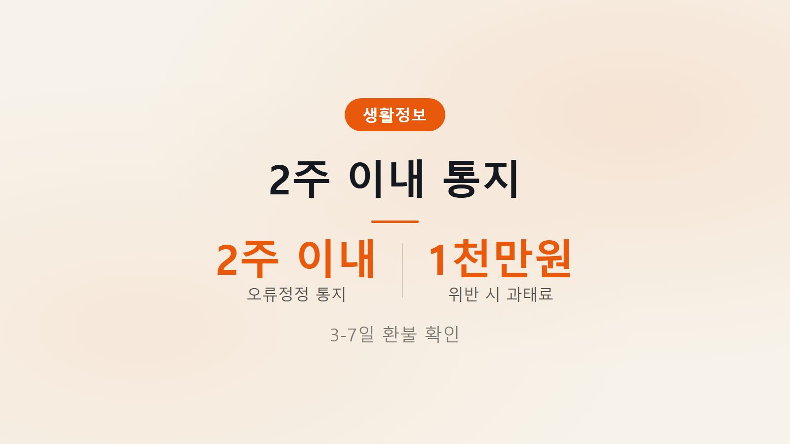 키오스크 이중결제 오류정정 2주 이내 환불 절차 이미지