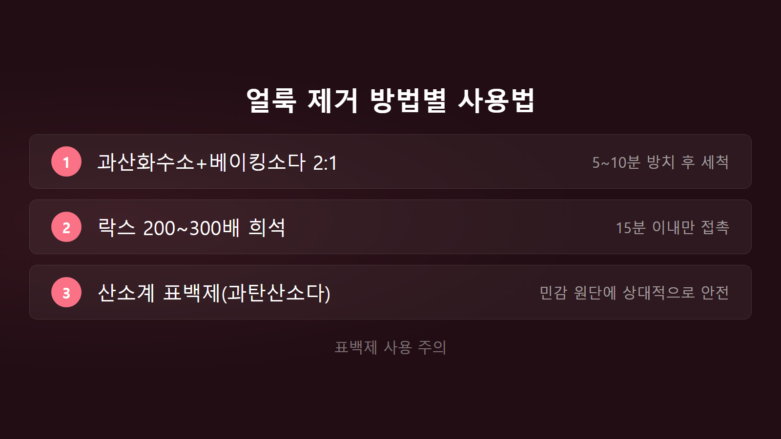 우산 곰팡이 얼룩 제거법 표백제 종류별 사용 체크리스트 이미지